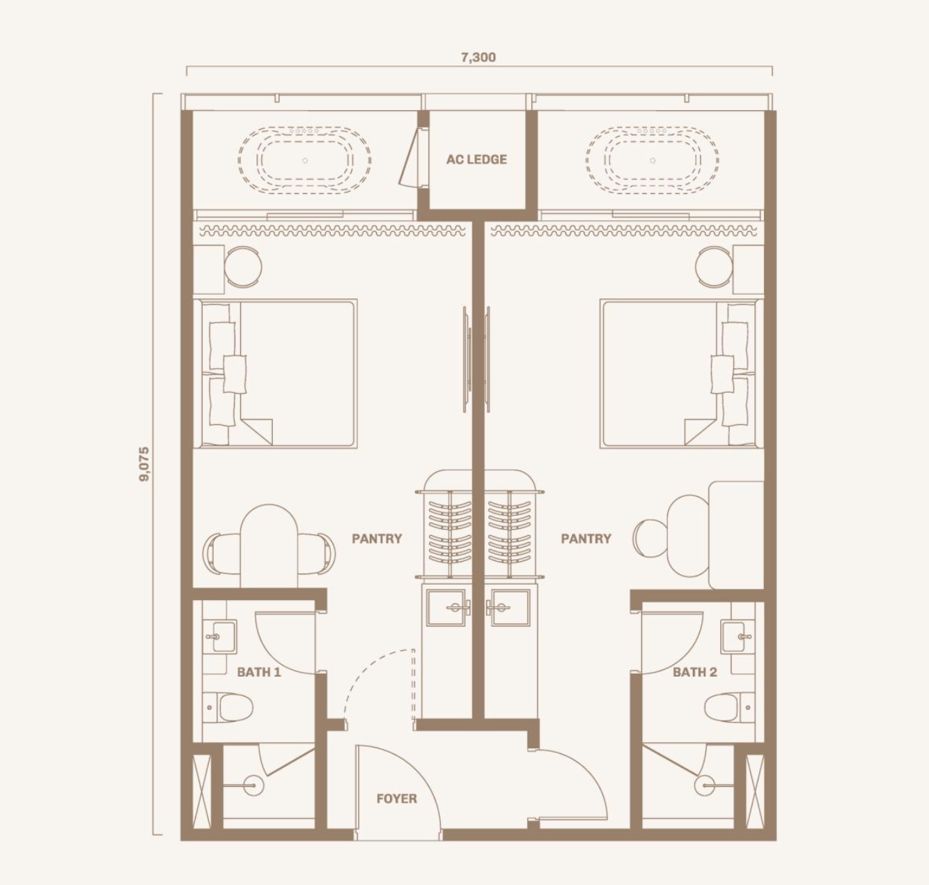 Type Type B · B1–B6 Floor Plan